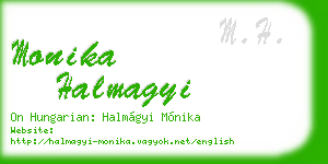 monika halmagyi business card